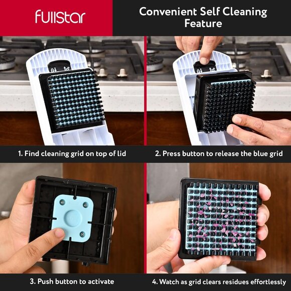 8 in 1 Mandoline Slicer & Vegetable Chopper 16pcs Veggie Cutter with Container - Picture 4 of 7